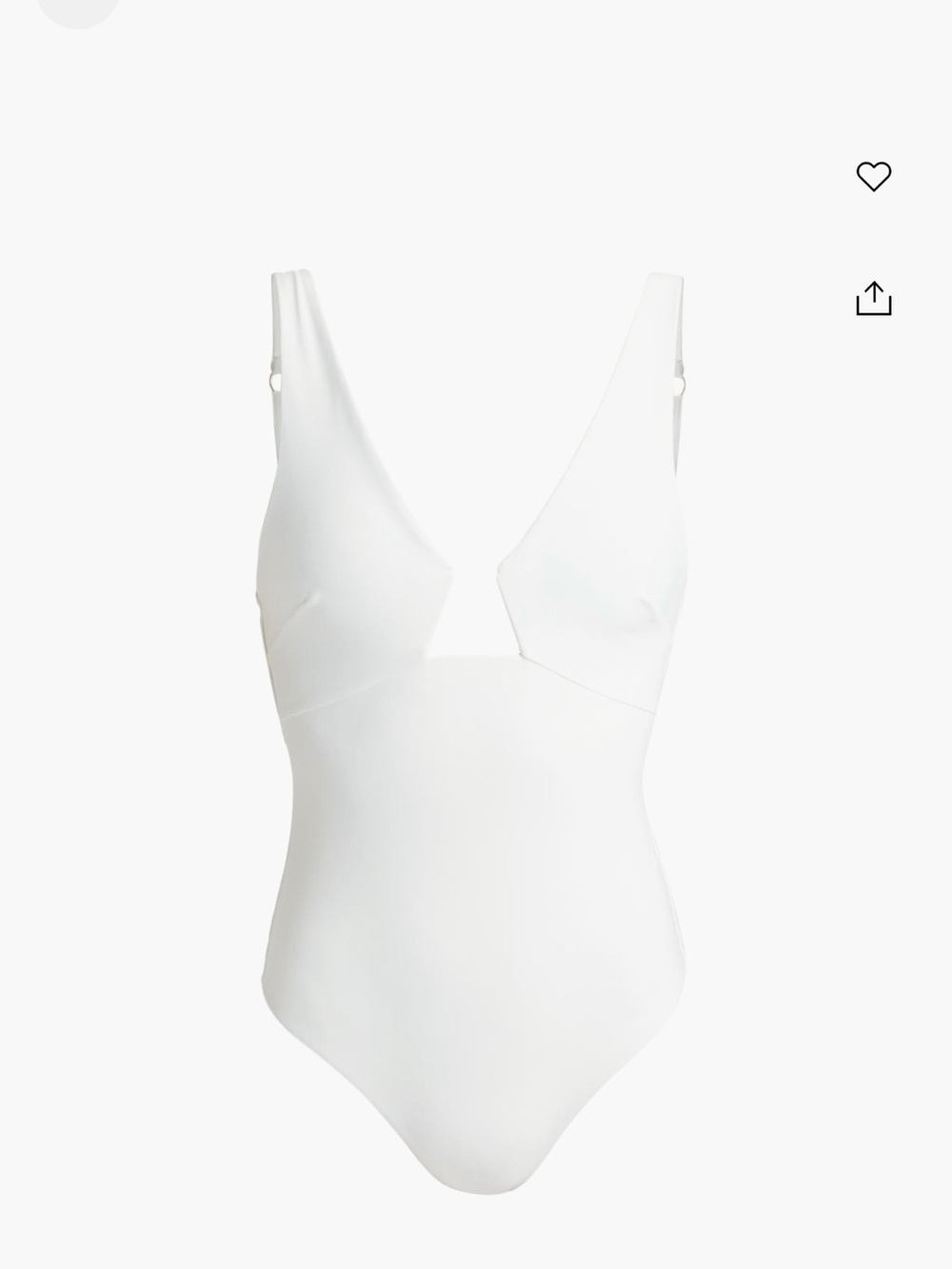 Zimmermann White Plunge One-Piece Swimsuit